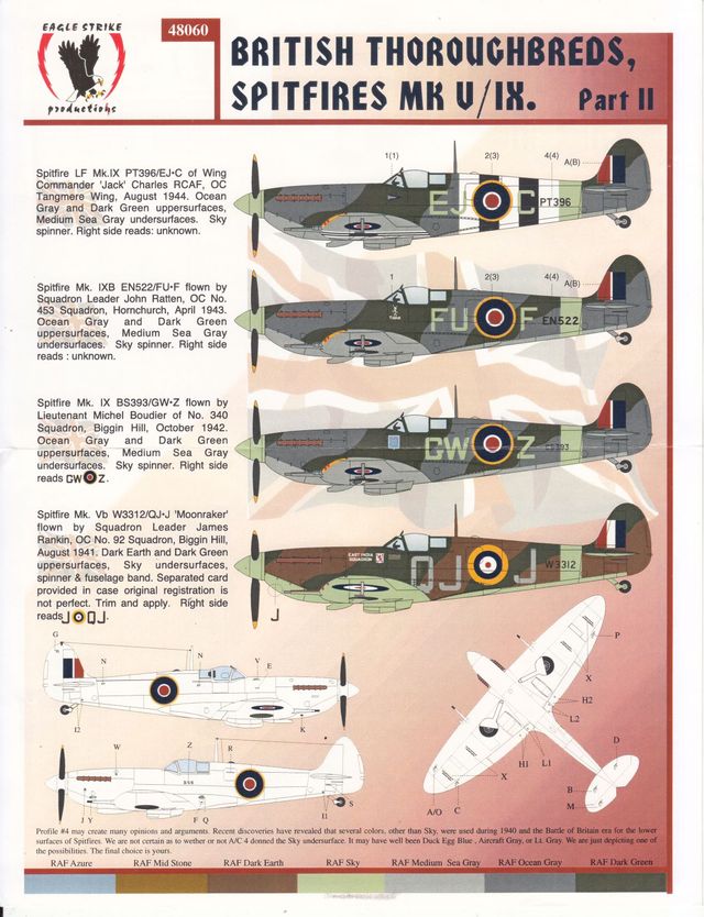 D&eacute;cals Spitfire 5 Eagle Strike