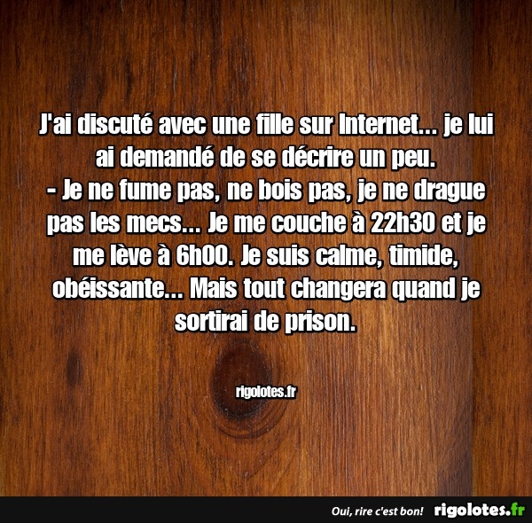 J'ai discut? avec une fille sur...