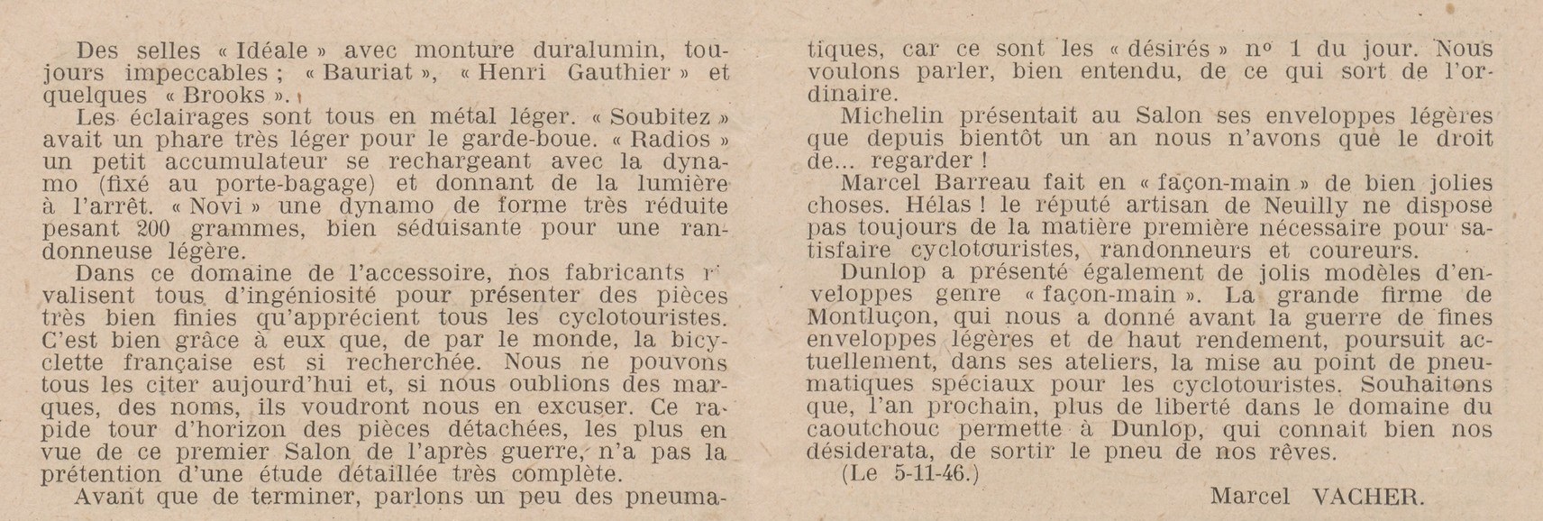 Salon du Cycle octobre 1946, Paris, le Grand Palais - L'Equipe - Cyclo Magazine 230210031409721918108775