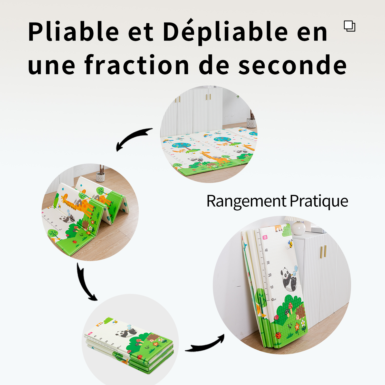 Tapis de sol en Mousse Enfant, FOXSPORT, Tapis de Jeux Pliable, Tapis  Facile à ranger et transporter - Conforama