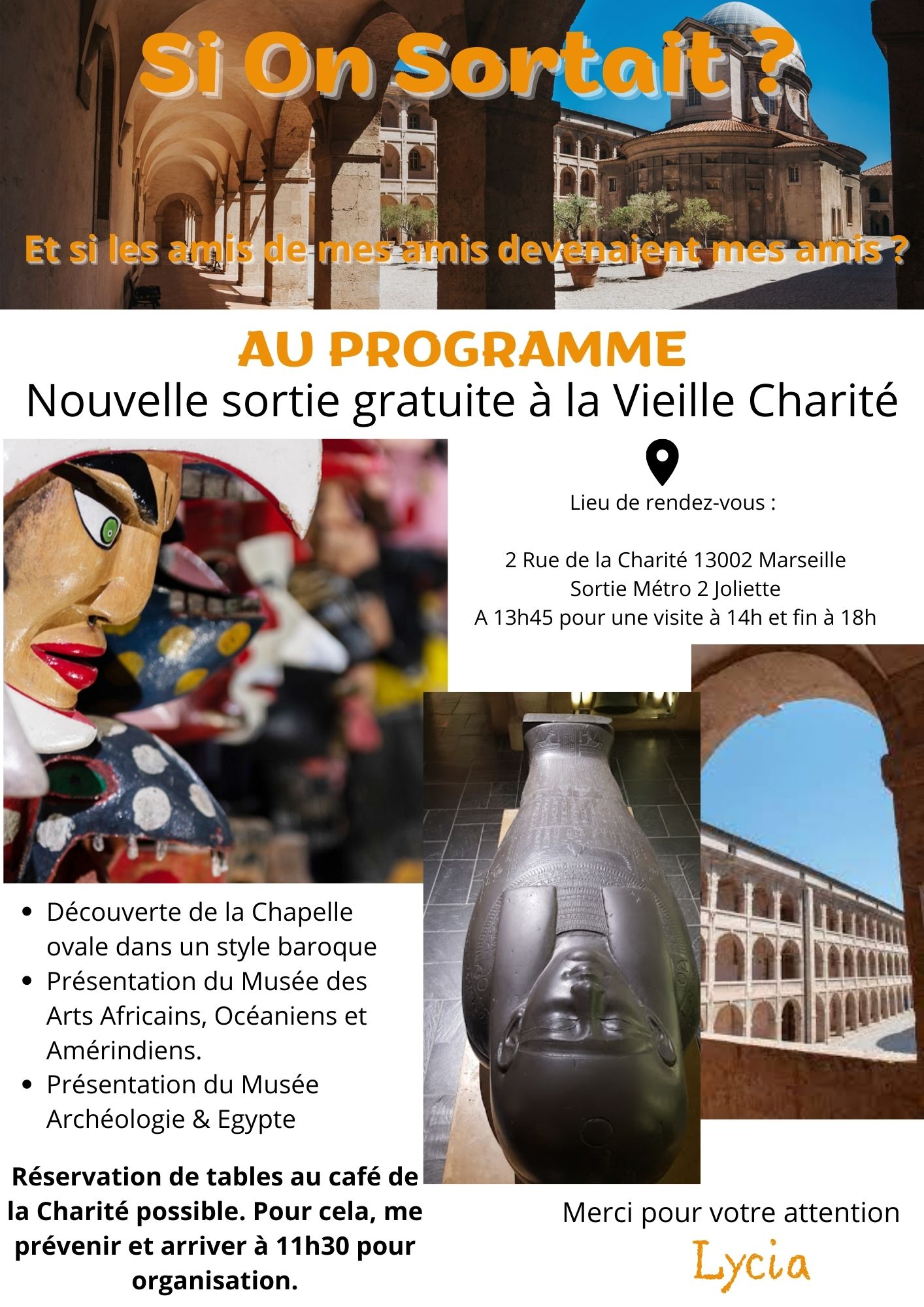 ☯️ Nouvelle sortie gratuite au mus&eacute;e de la Vieille Charit&eacute;