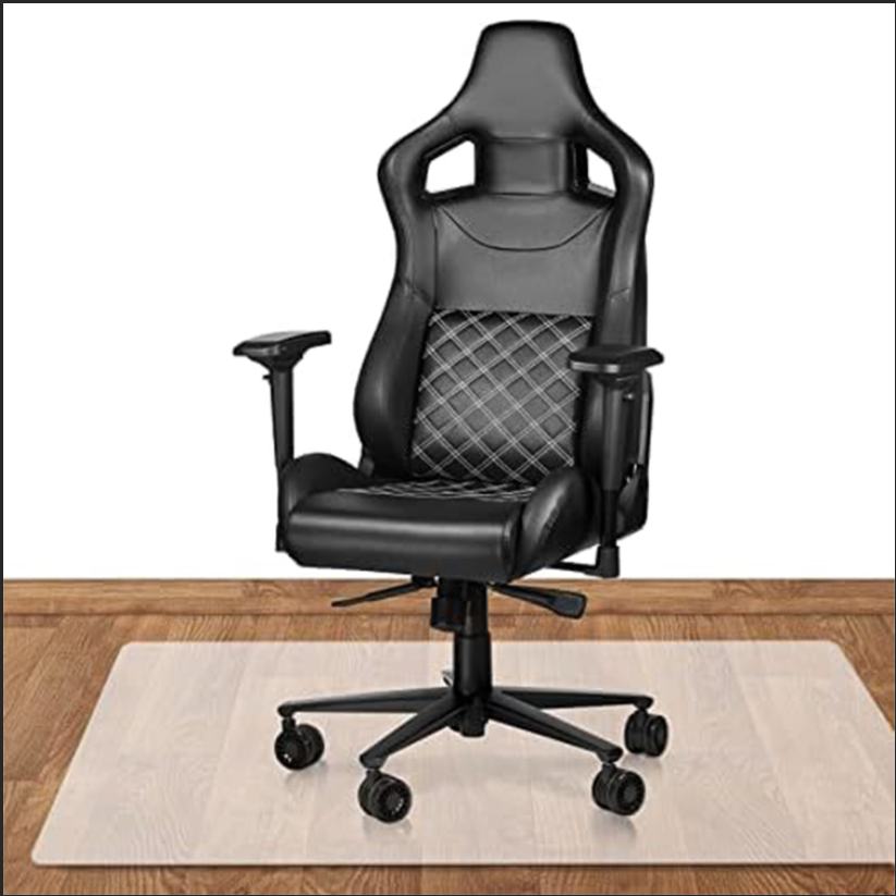 Giantex tapis protège sol transparent et antidérapant en pvc pour chaise de  bureau 150x120cm - Conforama