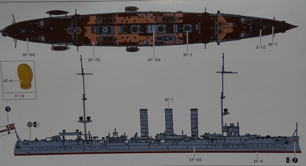 SMS Emden (croiseur léger classe Dresden), 1914, Flyhawk FCsJPb-SMS-Emden-21