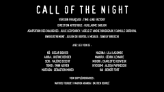 Carton de doublage - Call of the Night - Call of the Night - Carton de doublage EP7 à EP13