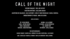 Carton de doublage - Call of the Night - Call of the Night - Carton de doublage EP1 à EP6