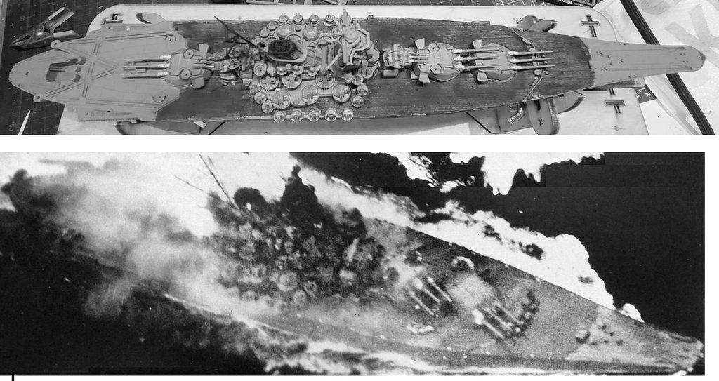 Cuirassé IJN Yamato (大和) - 1945 Opération Ten-Go (天号作戦, Ten-gō Sakusen) [Fujimi+PE+pont bois 1/700°] de Yuth (chantier) - Page 4 8RvWPb-Yamatooooo