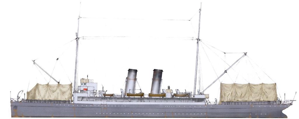 HMS Riviera, porte-hydravions britannique improvisé, 1914, RMS NfAuQb-Riviera-11