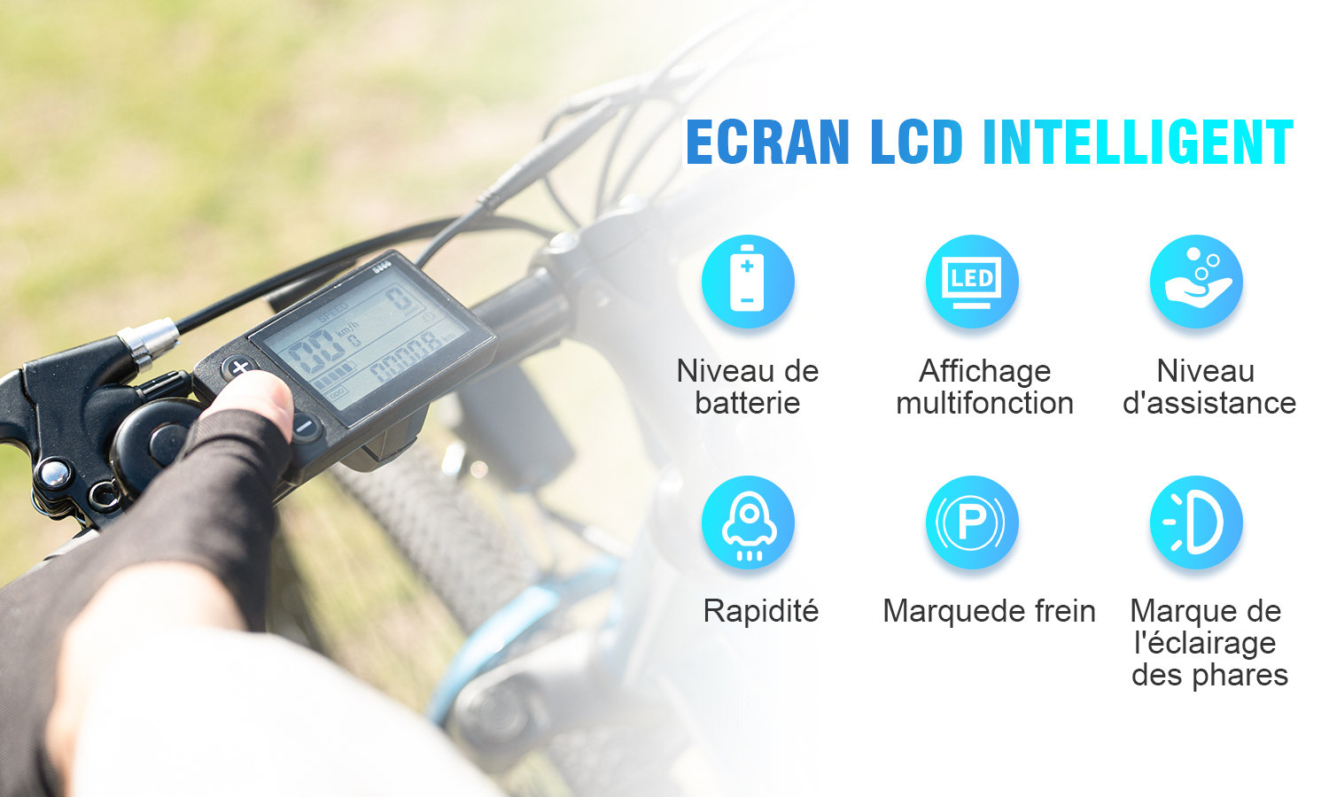 Rcb vélo électrique e-bike 26 - 7 vitesses max 25km/h - batterie