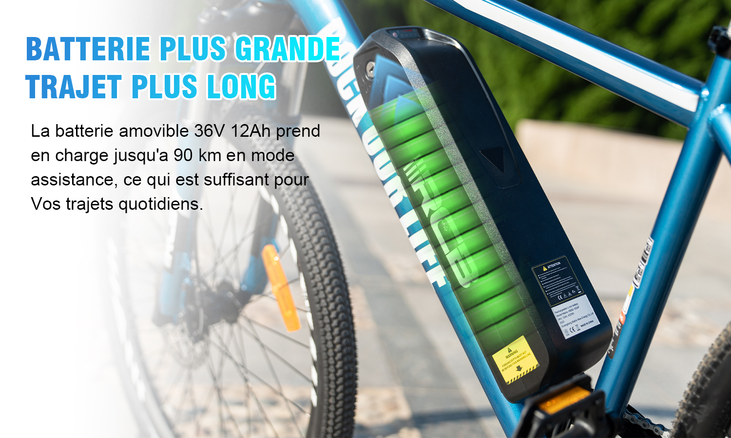 Rcb vélo électrique e-bike 26 - 7 vitesses max 25km/h - batterie amovible  36v 11,2 ah 250w - vélos à assistance électrique RCB - Conforama
