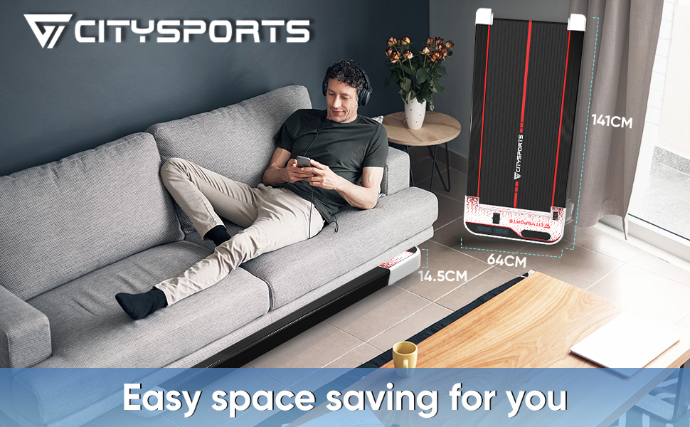 CITYSPORTS WP8 Tapis de Course Electrique, Tapis de marche/440W
