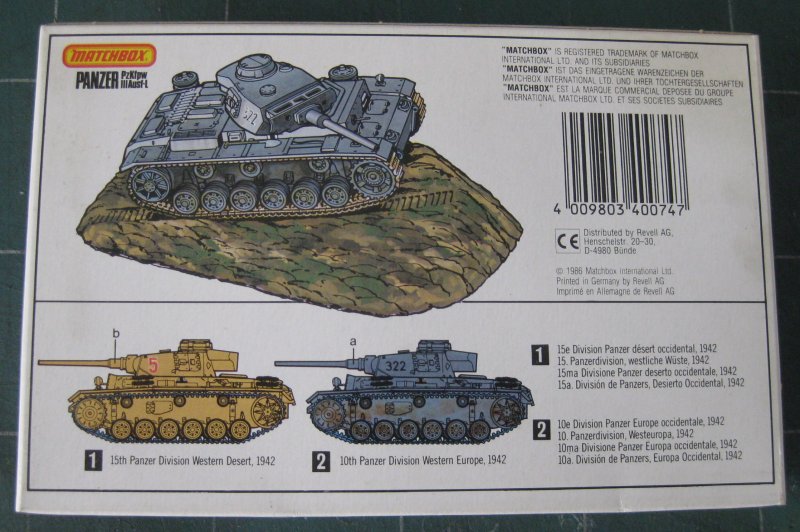 [Matchbox] Panzer III Ausf L - Terminé 2308300100513532818238124