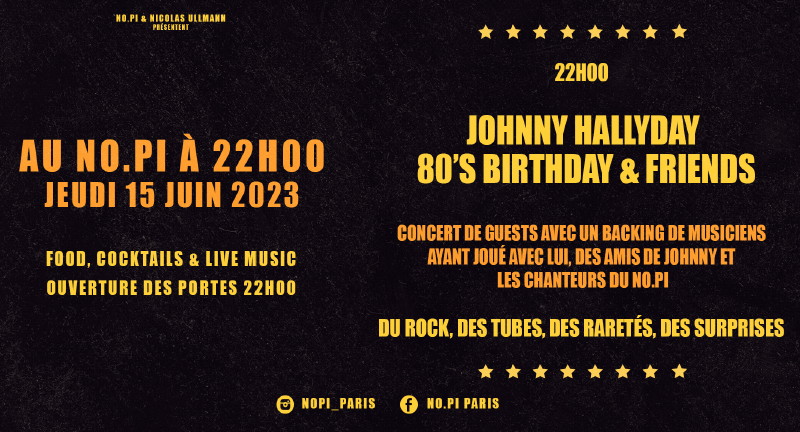 "Les 80 ans de Johnny" live avec Philippe Almosnino, Yarol, etc. 23092403590026599818261022