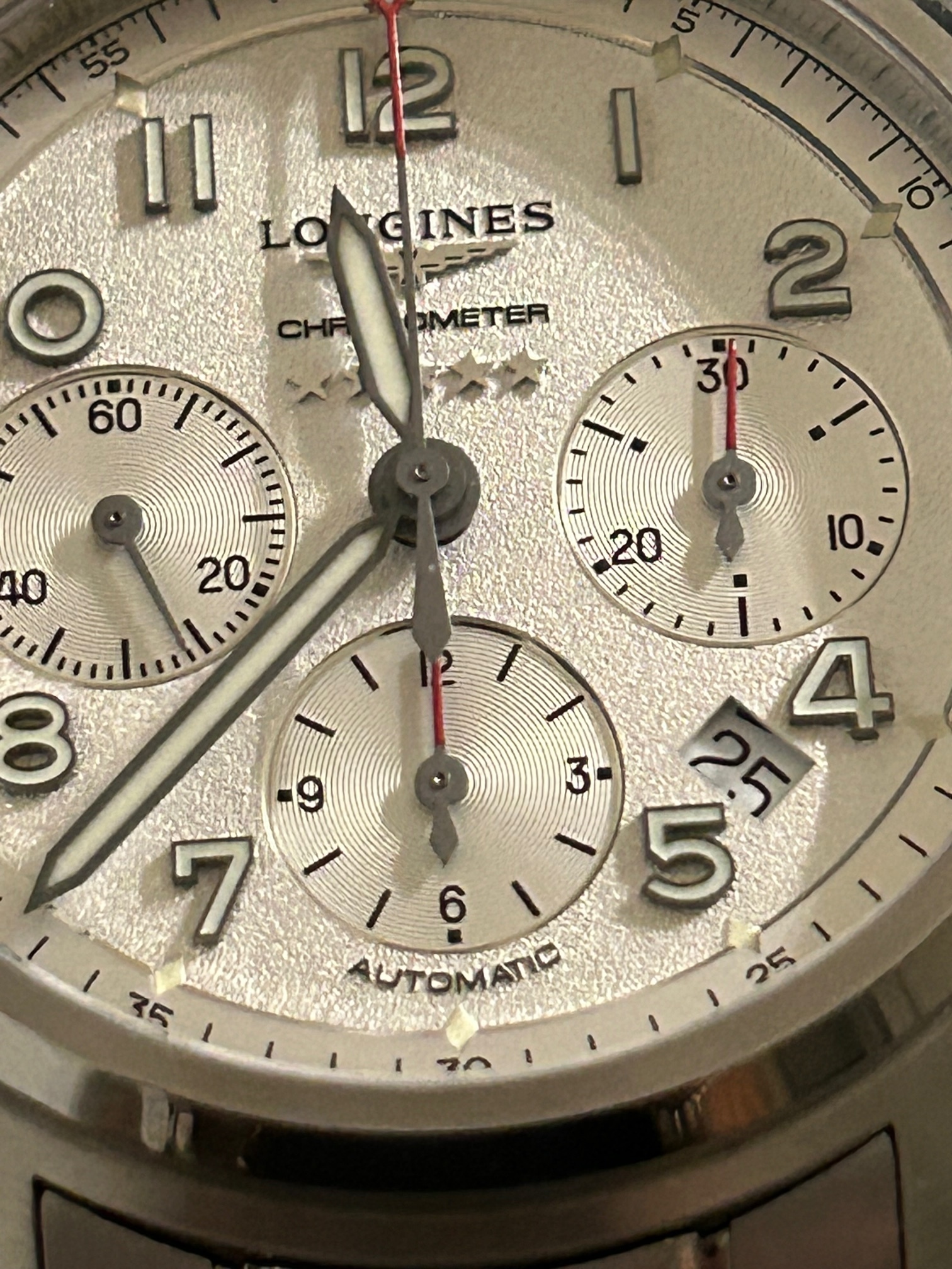 Problème aiguille compteur minutes Chrono Longines Spirit 23102607565412050918288376