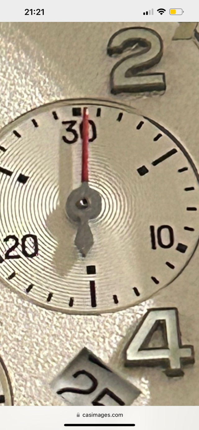 Problème aiguille compteur minutes Chrono Longines Spirit 23102707535712050918288579