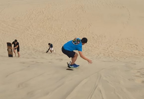 Sand boarding