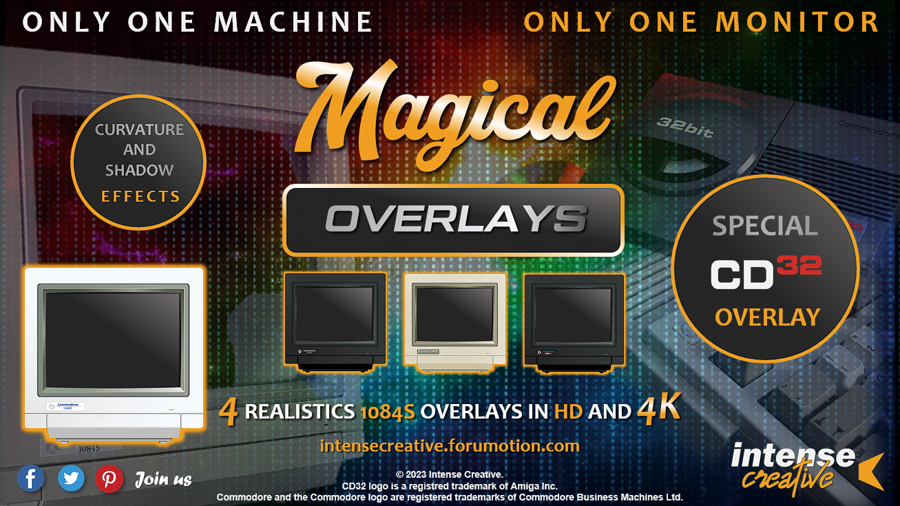 Magical Overlays - 4 Realistics Commodore 1084s Overlays 23112511094623955818309009