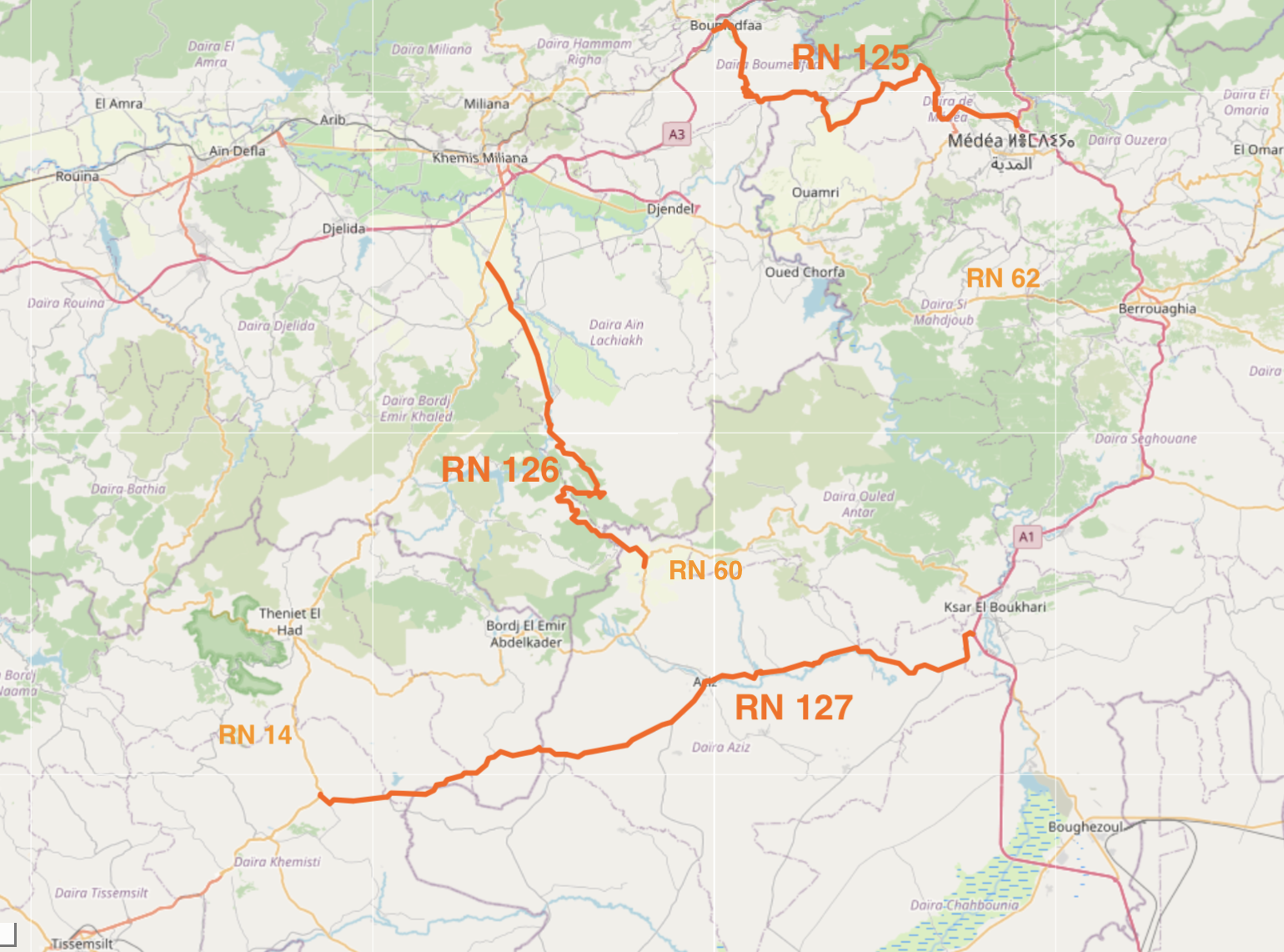 RN 125 - RN 126 - RN 127