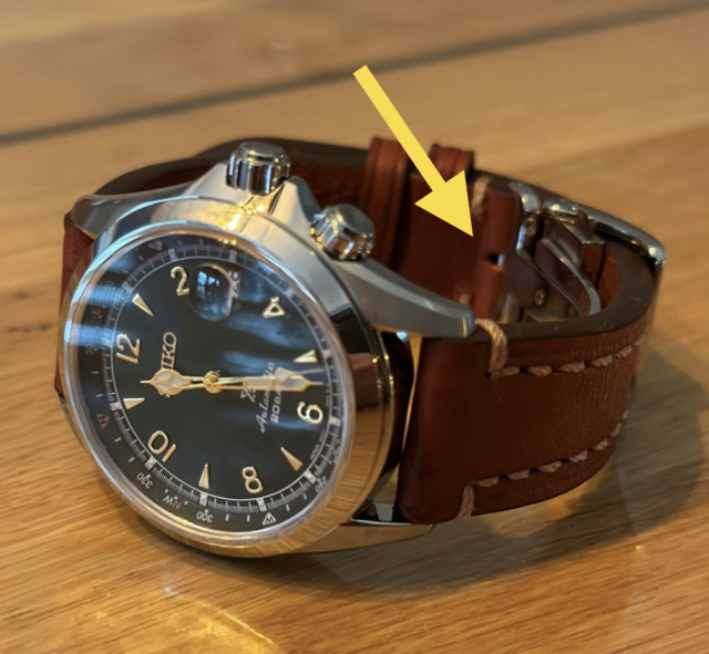 Bracelet cuir boucle déployante Alpinist 24010505323021392418331937