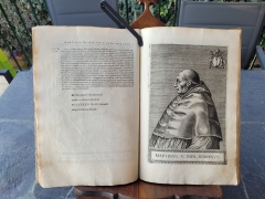 LIVRE ANCIEN in-folio XVIme 1586  louanges et portraits des 27 grands pontifes.......... - 20240113_161835