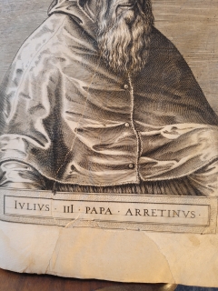 LIVRE ANCIEN in-folio XVIme 1586  louanges et portraits des 27 grands pontifes.......... - 20240113_162650