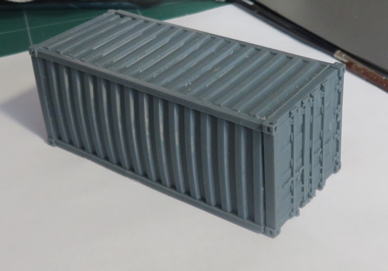 Container 20 pieds 1/72 impression 3D test shot nouveauté à venir 2403160548148370418372709