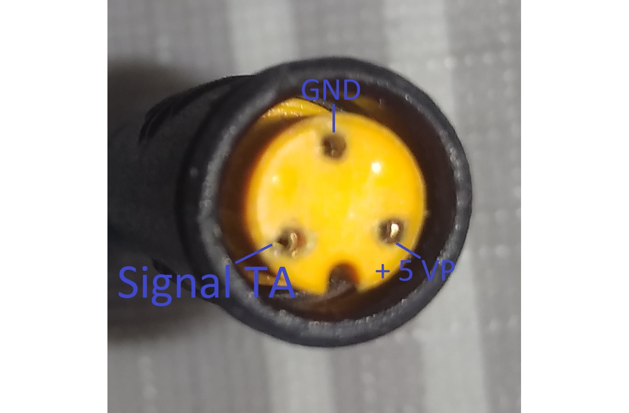 Conecteur capteur pedales