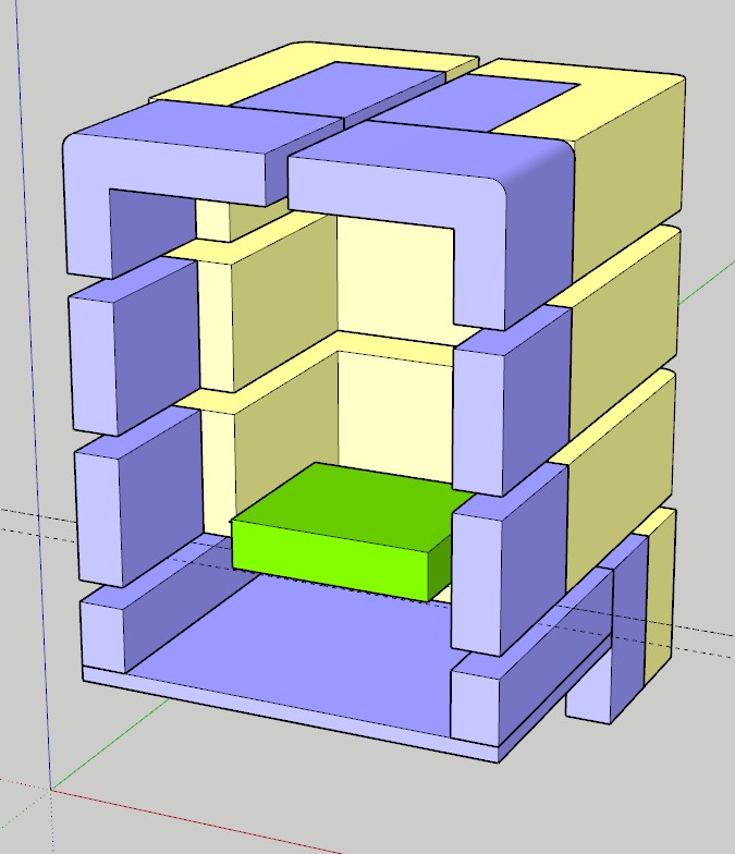 Abs caisson pad