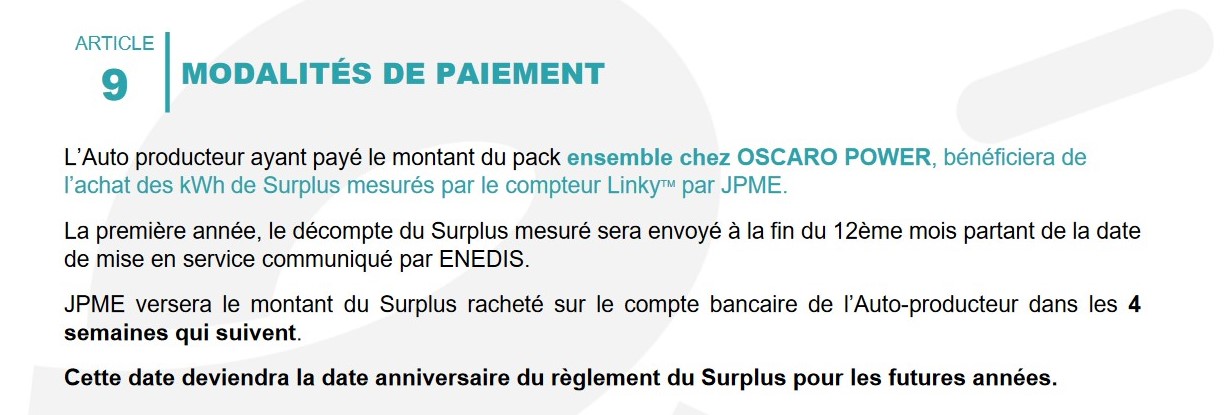 offre JPME par oscaro