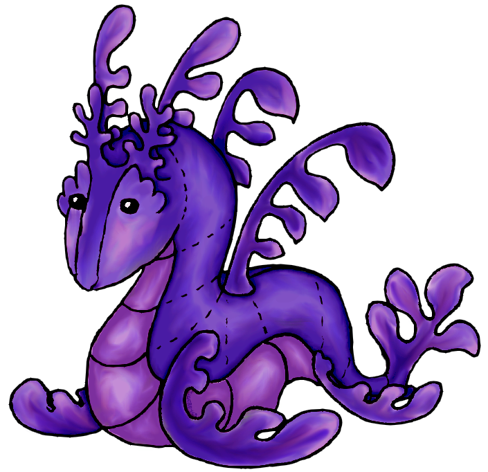 Plushie test digital violet