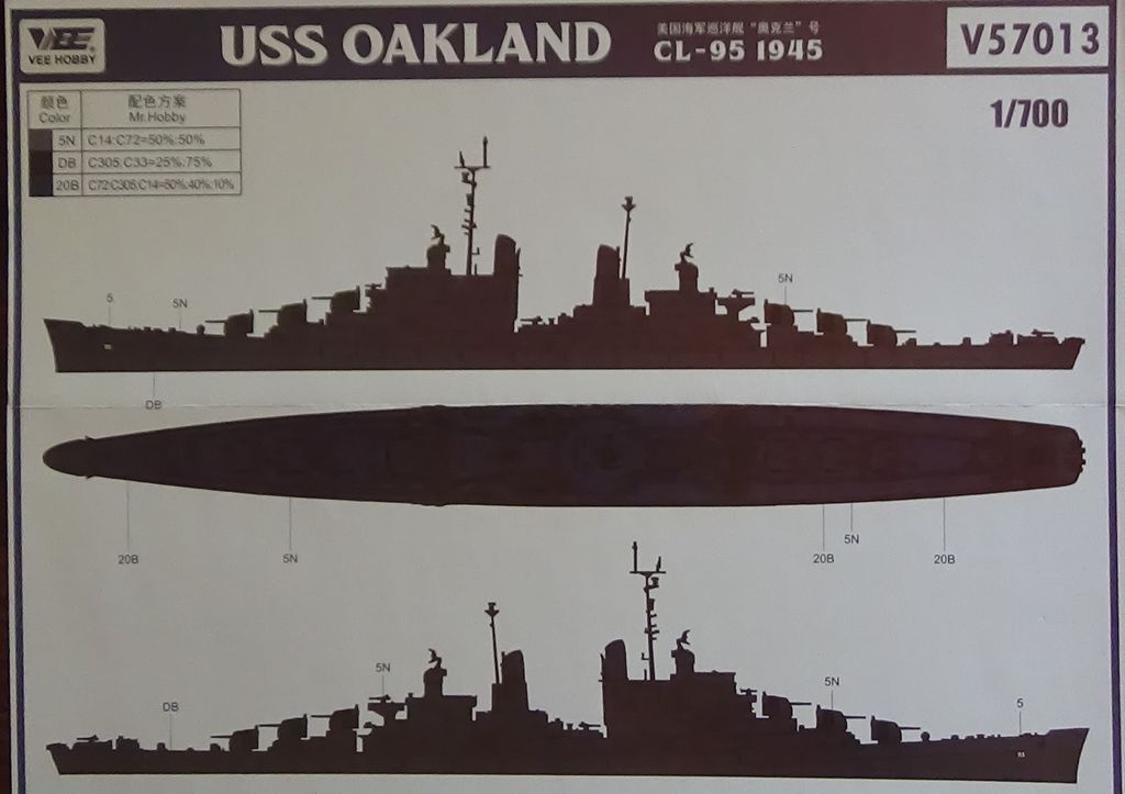 USS Oakland CL-95, Croiseur léger américain/ US Light Cruiser, VEE HOBBY, Edition standard RHg0Sb-USS-Oakland-22