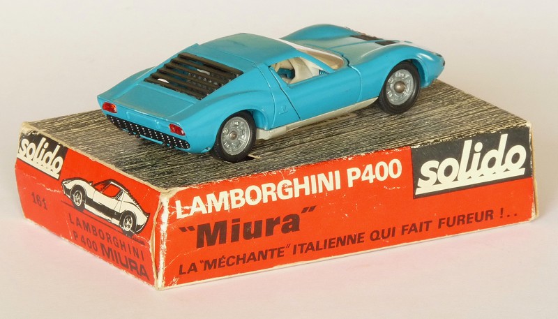 #2562 Lamborghini Miura Solido arri&egrave;re sur boite web