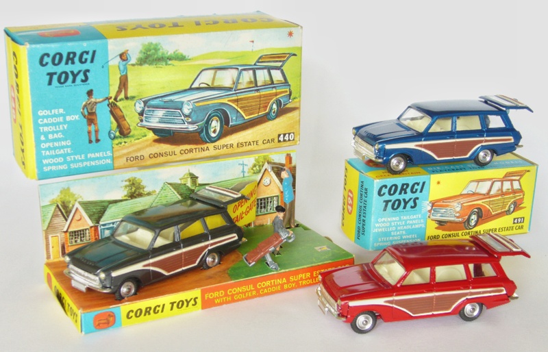Ford Consul Cortina Super Estate Corgi x 3 avec boites_edited.