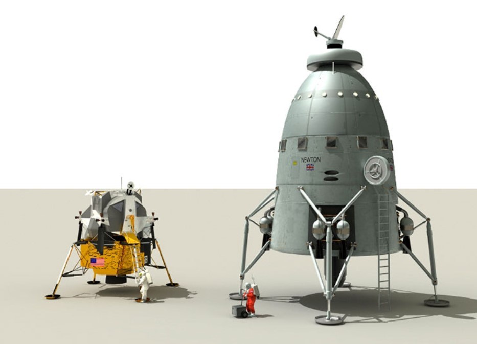 1/72e Projet de Lunar Lander, British Interplanetary Society, 1949 SCKXSb-1949-MoonLander-39