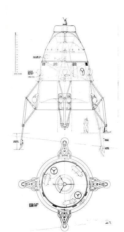 1/72e Projet de Lunar Lander, British Interplanetary Society, 1949 TCKXSb-1949-MoonLander-43