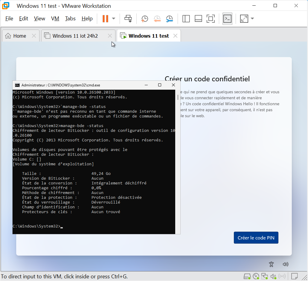 2024-10-10 11_10_24-Windows 11 test - VMware Workstation