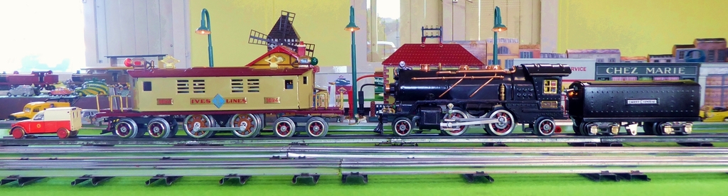 Expo Model Trains CFE-Tinplate Rhônalpin / OMNIBUS / ADImin-MARV sur Andancette (26) G7wdTb-IVES-1694-and-Lionel-262E-1689W-at-Andancette-Show-20-10-24