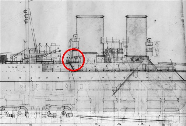 Croiseur de Bataille Britannique Type G3, Projet version Novembre 1921/ Royal Navy Battlecruiser Type G3, Project as of November, 1921, Combrig, waterline N5vlTb-G3-04