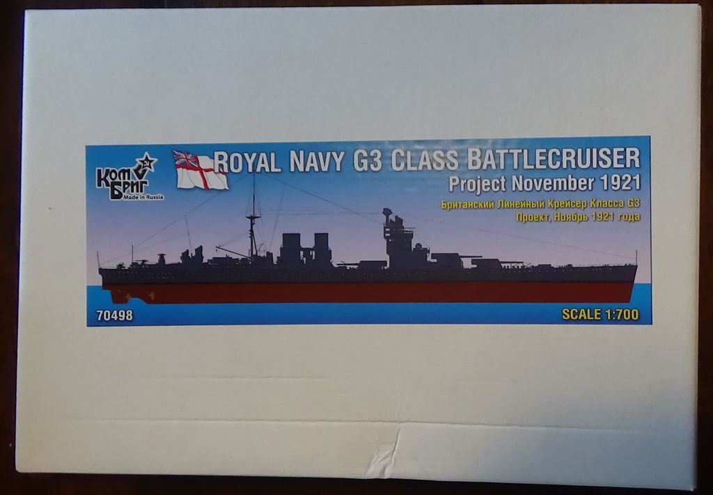 Croiseur de Bataille Britannique Type G3, Projet version Novembre 1921/ Royal Navy Battlecruiser Type G3, Project as of November, 1921, Combrig, waterline O5vlTb-G3-05