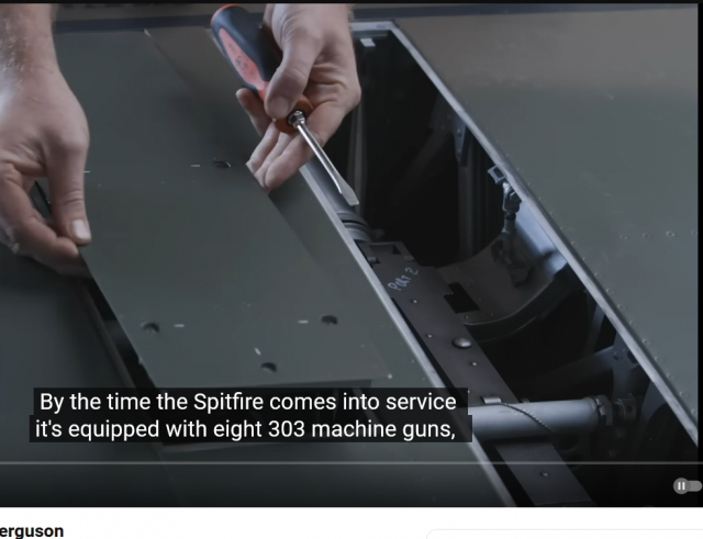 Spitfire V - machine gun location 08