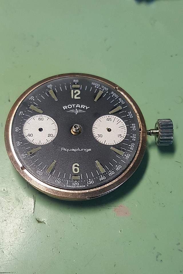 Restauration d'un chrono Rotary aquaplunge Skindiver 24122807094614657918513181