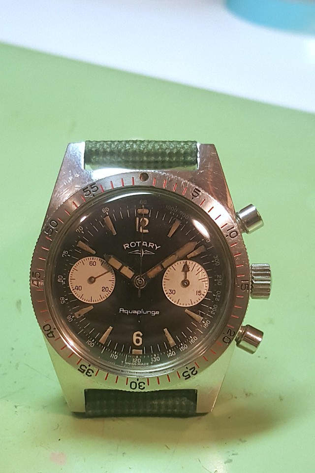Restauration d'un chrono Rotary aquaplunge Skindiver 24122807102514657918513184