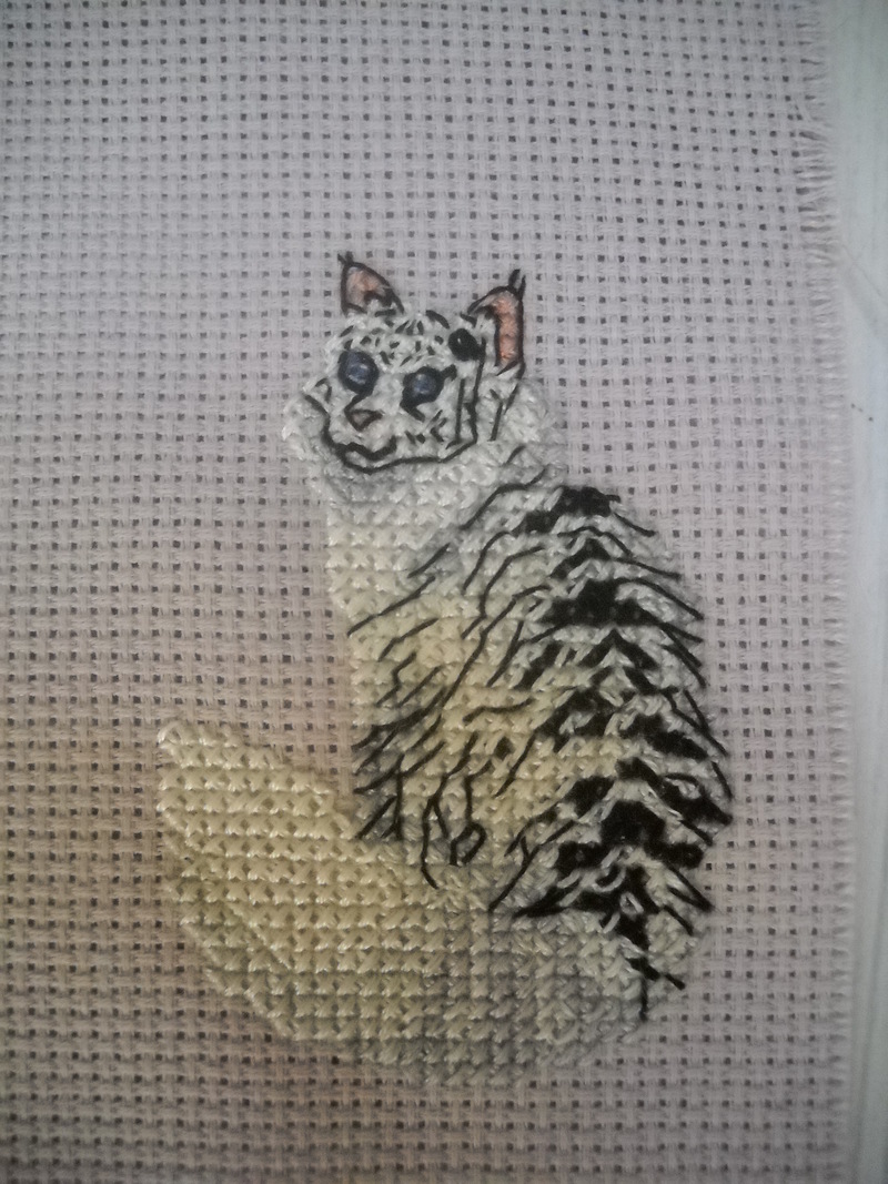 5. Tigereyes -crosstitch siberian tiger