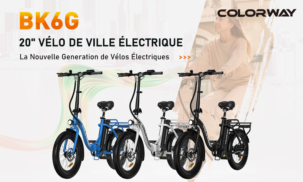 Ebike Ville Moteur 250W Vélo Électrique Pliable COLORWAY Moteur - Main Image