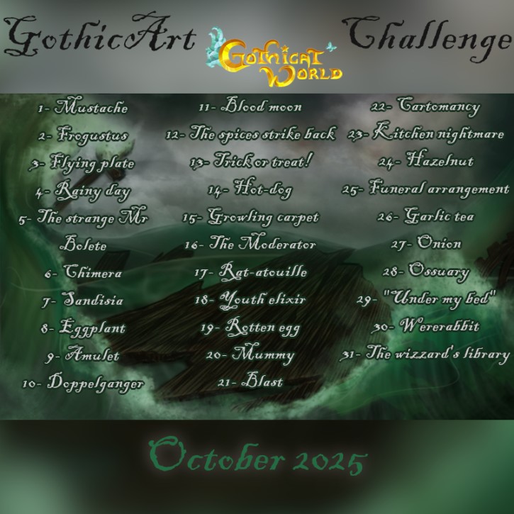 GothicArt 2025 th&egrave;mes ang
