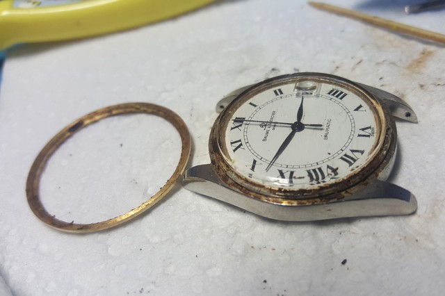 Il aura fallu de la patience pour restaurer cette Baume et Mercier à micro rotor 25110412183814657918661166