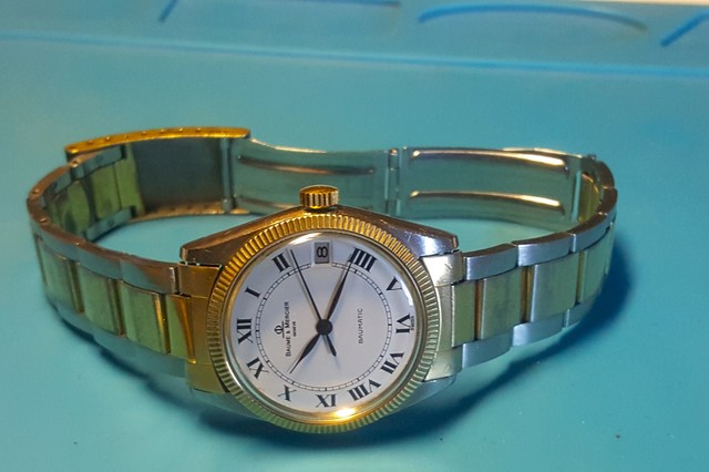 Il aura fallu de la patience pour restaurer cette Baume et Mercier à micro rotor 25111410375114657918666788