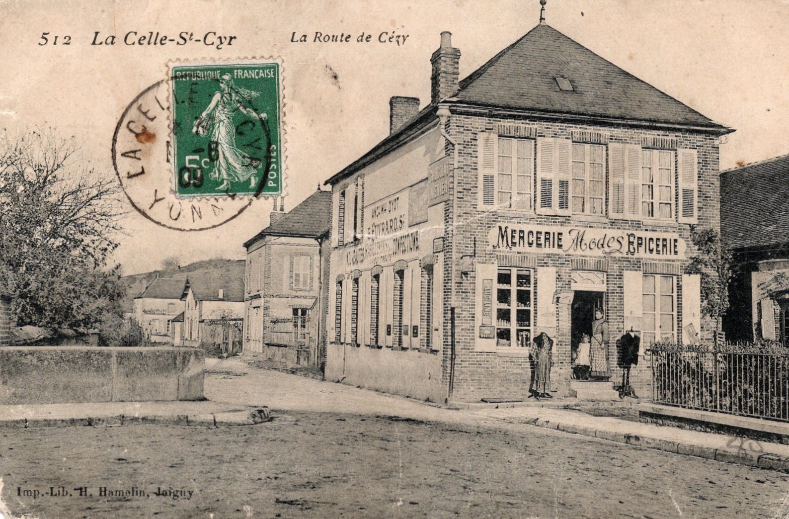 cartes postales anciennes - 23-001 A.la route de cezy 512