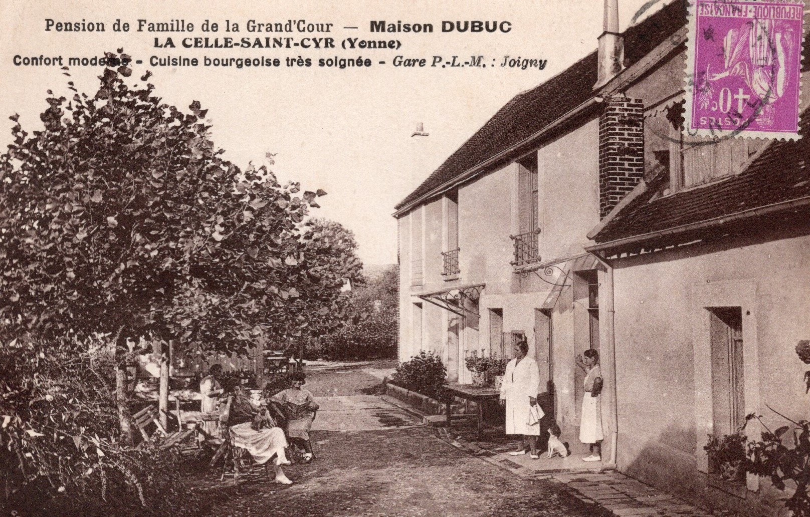 cartes postales anciennes - 35-76 pension de famille dubuc 2