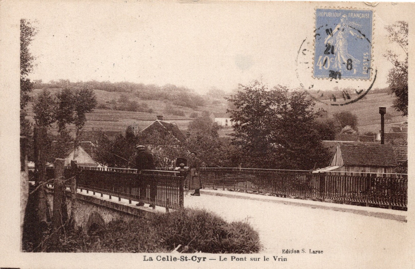 cartes postales anciennes - 45-68 le pont sur le vrin 2