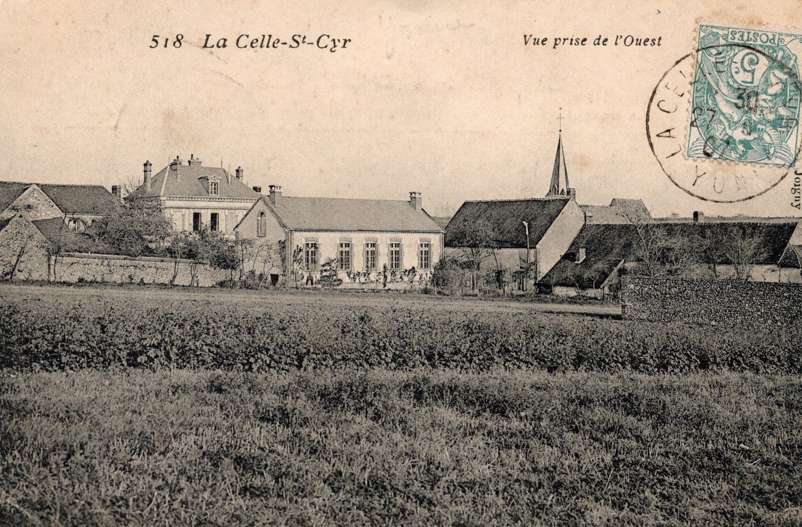 cartes postales anciennes - 52-96 vue prise de l'ouest 518